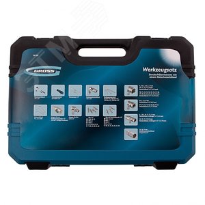 Набор инструментов, 1/4, 1/2, CrV, 120 зубьев, 109 предметов - фото 5