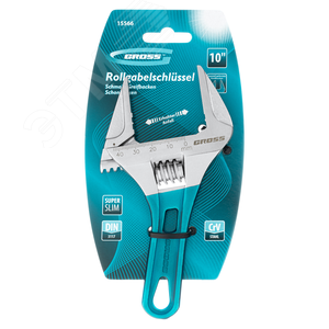 Ключ разводной, 160 мм,CrV, укороченная ручка - фото 3