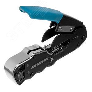 Клещи для обжима телефонных и компьютерных клемм RJ45, 8P и RJ11/12, 6P, компакт., CAT5 - фото 1