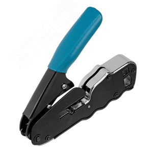 Клещи для обжима телефонных и компьютерных клемм RJ45, 8P и RJ11/12, 6P, компакт., CAT5 - фото 2