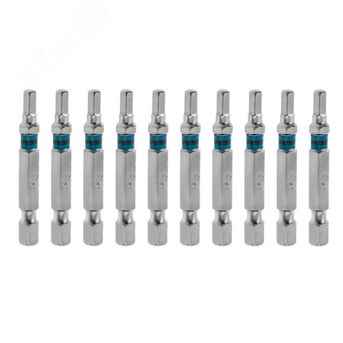 Изображение товара Набор бит HEX 4х50, сталь S2, 10 шт. (шт)