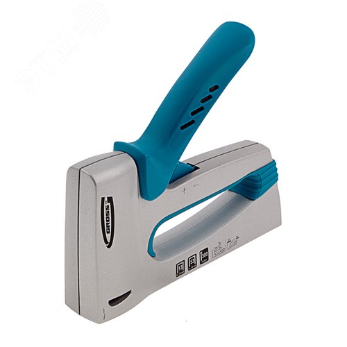Изображение товара Степлер мебельный, алюминиевый корпус,регулировка удара, тип скобы 13, 53, 300, 6-16мм (шт)