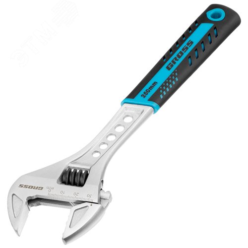 Изображение товара Ключ разводной, 250 мм,CrV, двухкомпонентная ручка (шт)