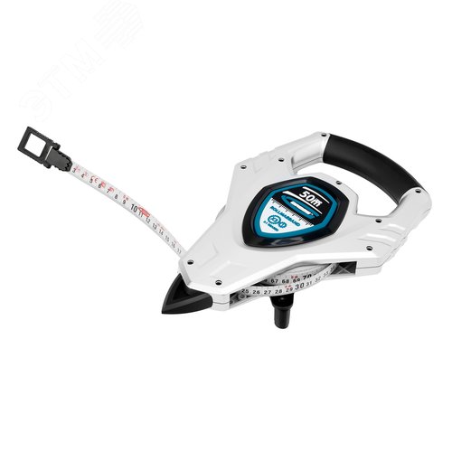 Изображение товара Рулетка геодезическая 50 м х 13 мм, откр. корп., металл. лента, нейлон (шт)