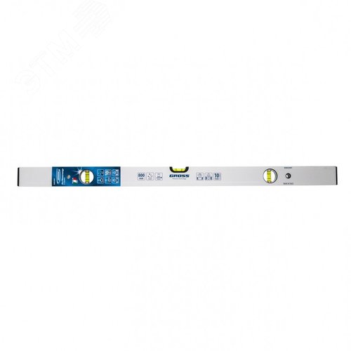 Изображение товара Уровень алюминиевый, 800 мм, фрезерованный, 3 глазка, магнитный (шт)