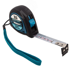 Рулетка Ergonomisch, 3 м x 16 мм, магнитный обрезиненный зацеп - фото 1