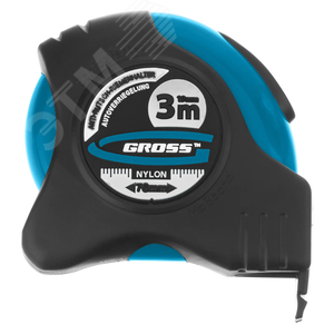 Изображение товара Рулетка Schlagfest , 3 м x 19 мм, магн. обрез зацеп, двухст. шкала, нейлон покр. автоматич (шт)