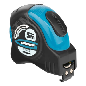 Рулетка  Schlagfest , 5 м x 19 мм, магн. обрез зацеп, двухст. шкала, нейлон покр. автоматич - фото 1