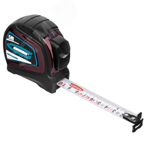 Рулетка Doppelhaken, 5 м x 19 мм, двухсторонний зацеп, нейлон, двуст. шкала, автоматич - фото 3