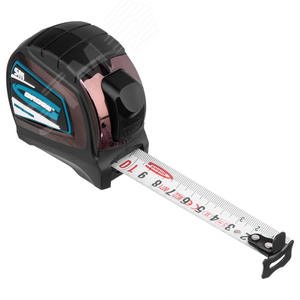 Рулетка  Doppelhaken , 5 м x 25 мм, двухсторонний зацеп, нейлон, двуст. шкала, автоматич - фото 3