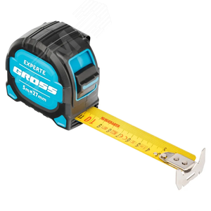 Рулетка Experte, 5 м x 27 мм, двухкомпон. корпус, магнит, двухстор. разметка, нейлон - фото 3