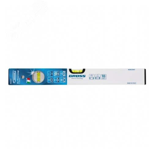 Изображение товара Уровень алюминиевый, 400 мм, фрезерованный, 2 глазка, магнитный (шт)