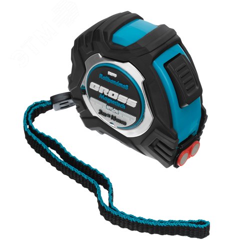 Изображение товара Рулетка Magnetisch, 3м х 16мм,обрезин. корпус,автоматич. фиксация, нейлон. покр.,магн. зацеп (шт)