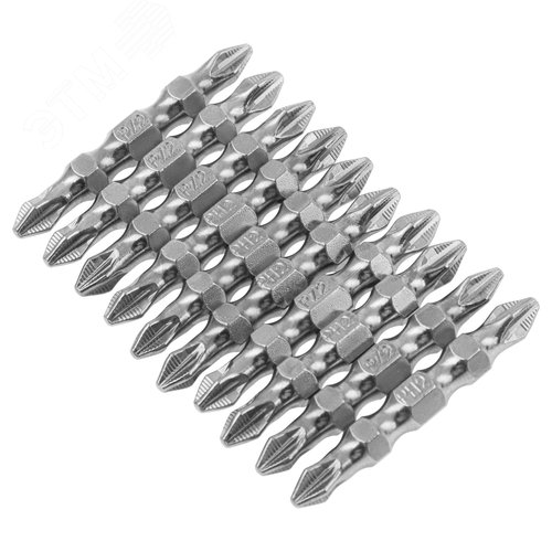 Изображение товара Набор бит двухстор., PH2-PZ2х45мм, сталь S2, 10шт. (шт)