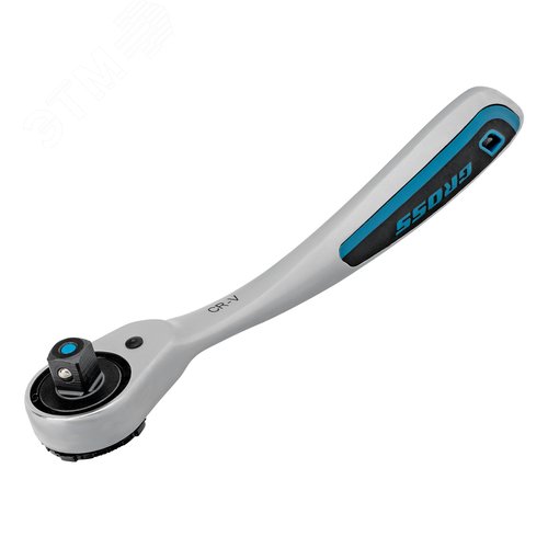 Ключ-трещотка 1/2', CrV, 120 зубьев, с быстрым сбросом, цельнометаллический, хром - фото 2