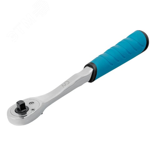 Ключ-трещотка 1/4', CrV, 90 зубьев, усиленный, хром - фото 2