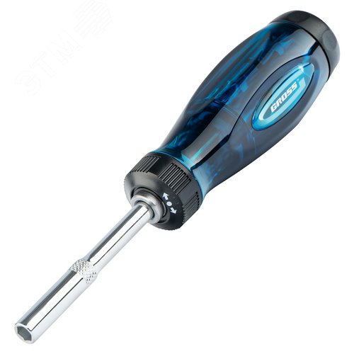 Изображение товара Отвертка-реверс 12 бит, PH + SL + Torx + Hex, S2, пластиковый пенал-рукоятка (шт)