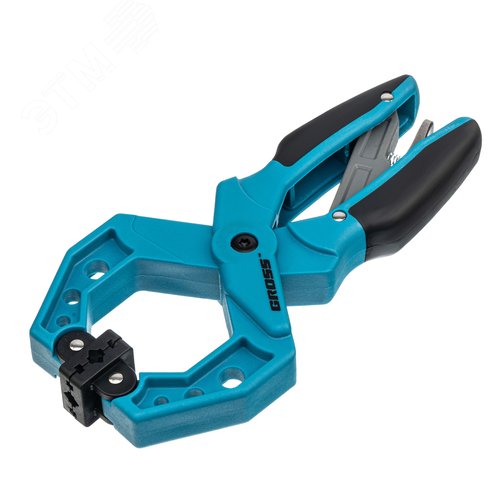 Изображение товара Струбцина клещеобразная, пластиковый корпус,храповый механизм жесткой фиксации,2-1/4'/58 мм (шт)