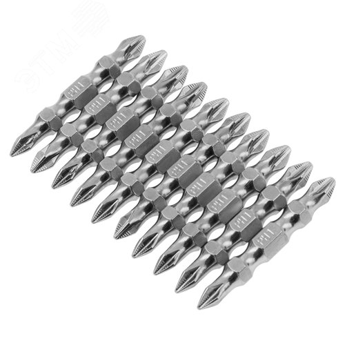 Изображение товара Набор бит двухстор., PH2-PH1х45мм, сталь S2, 10шт. (шт)