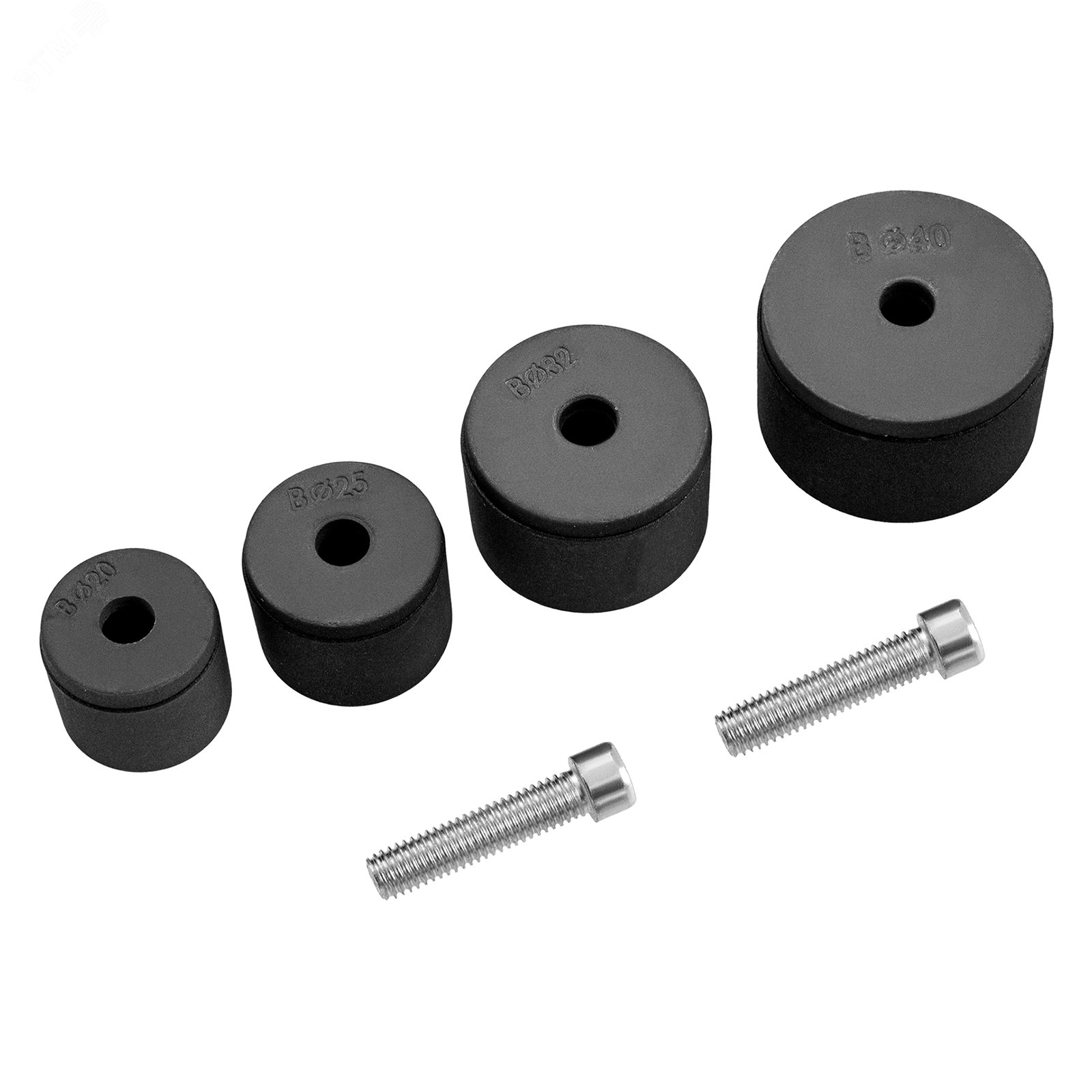 Изображение товара Набор насадок с тефлоновым покрытием для сварки полипропиленовых труб 20-40 мм