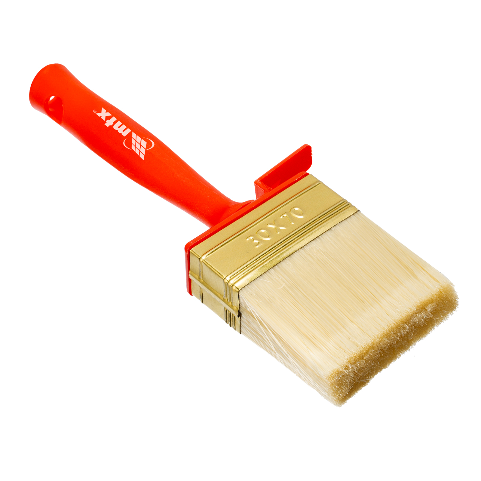 Кисть-ракля, 30 х 70 мм, искусст. щетина, пластмас. корпус, пластмас. ручка