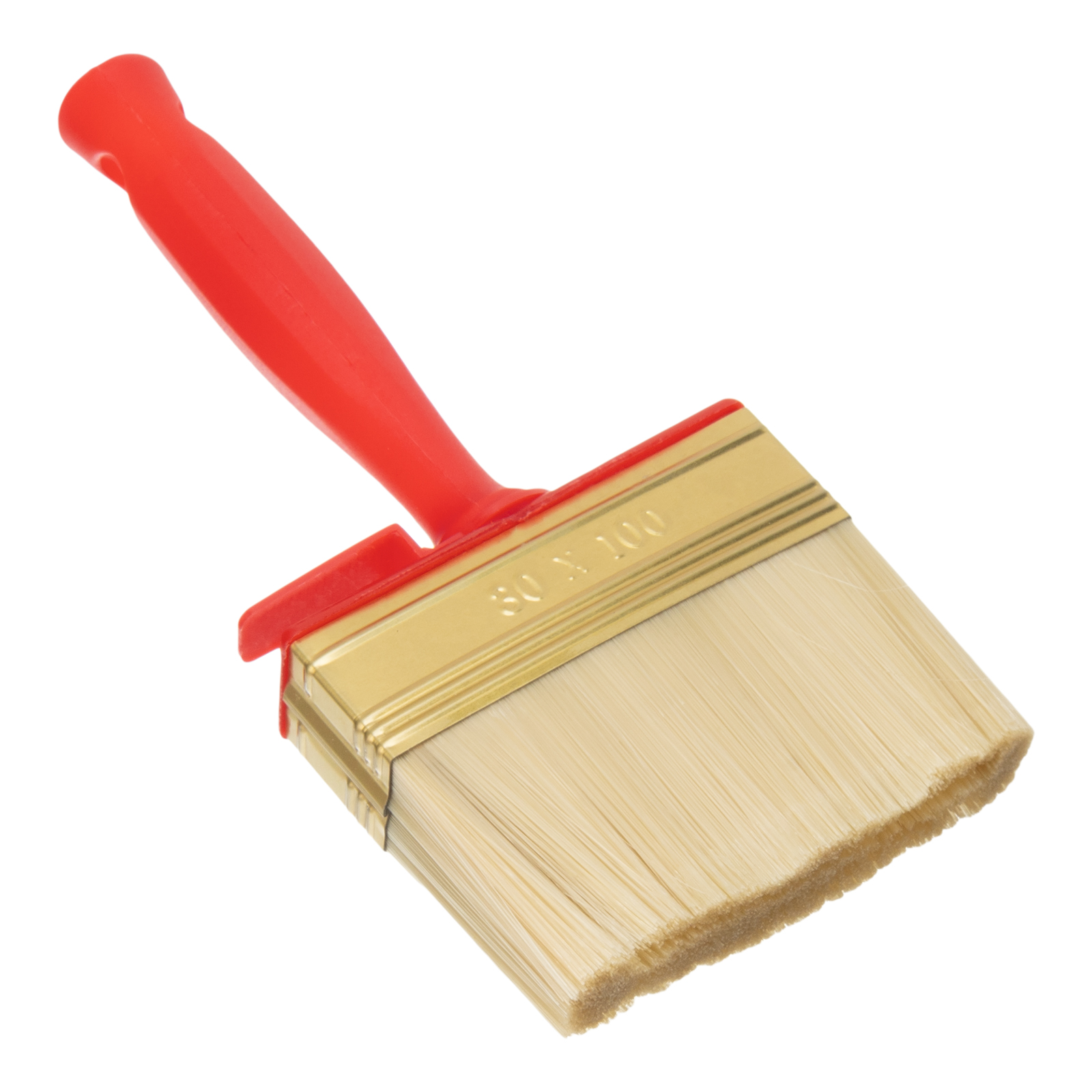 Кисть-ракля, 30 х 100 мм, искусст. щетина, пластмас. корпус, пластмас. ручка