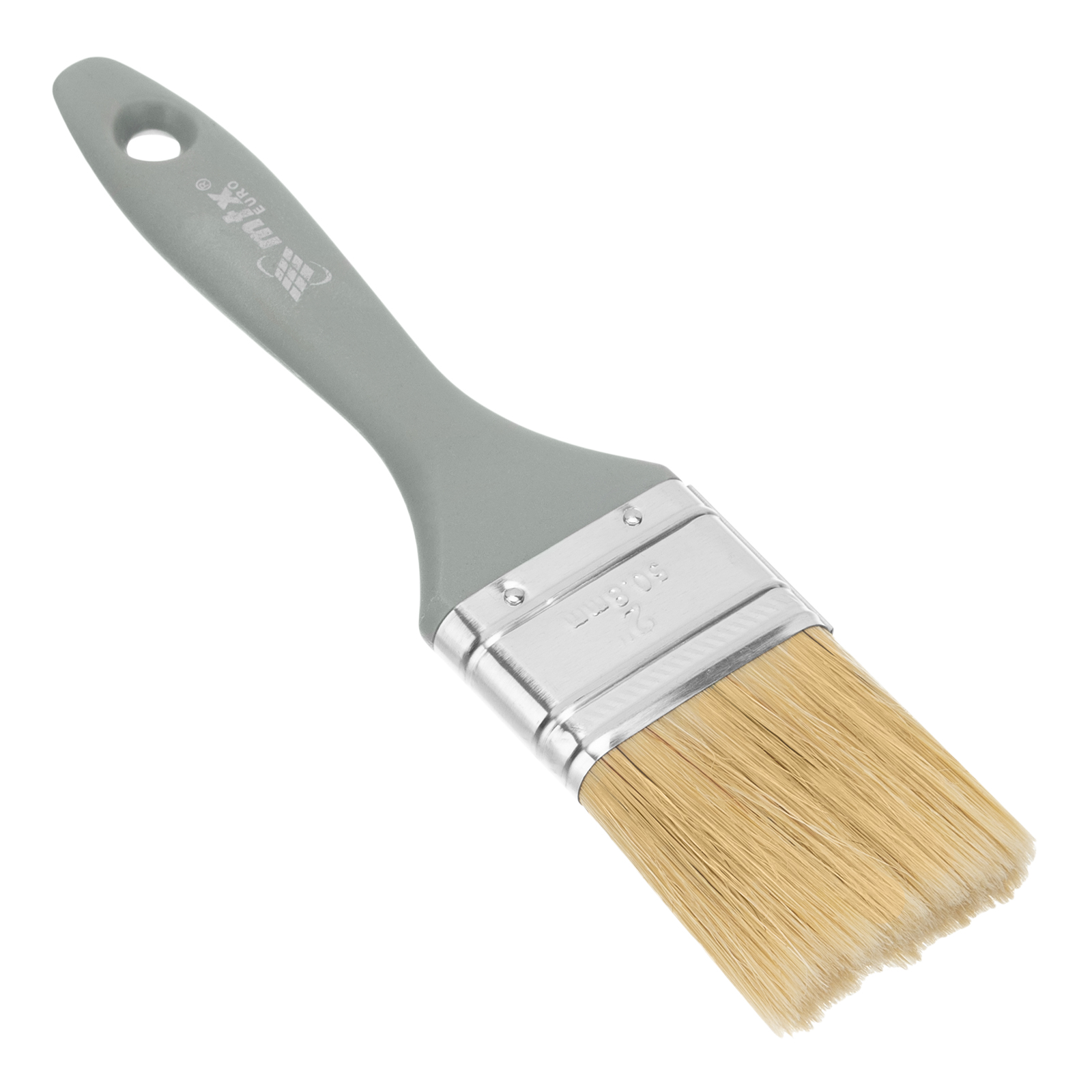 Кисть плоская 'Евро' 2', натуральная щетина, пластмассовая ручка