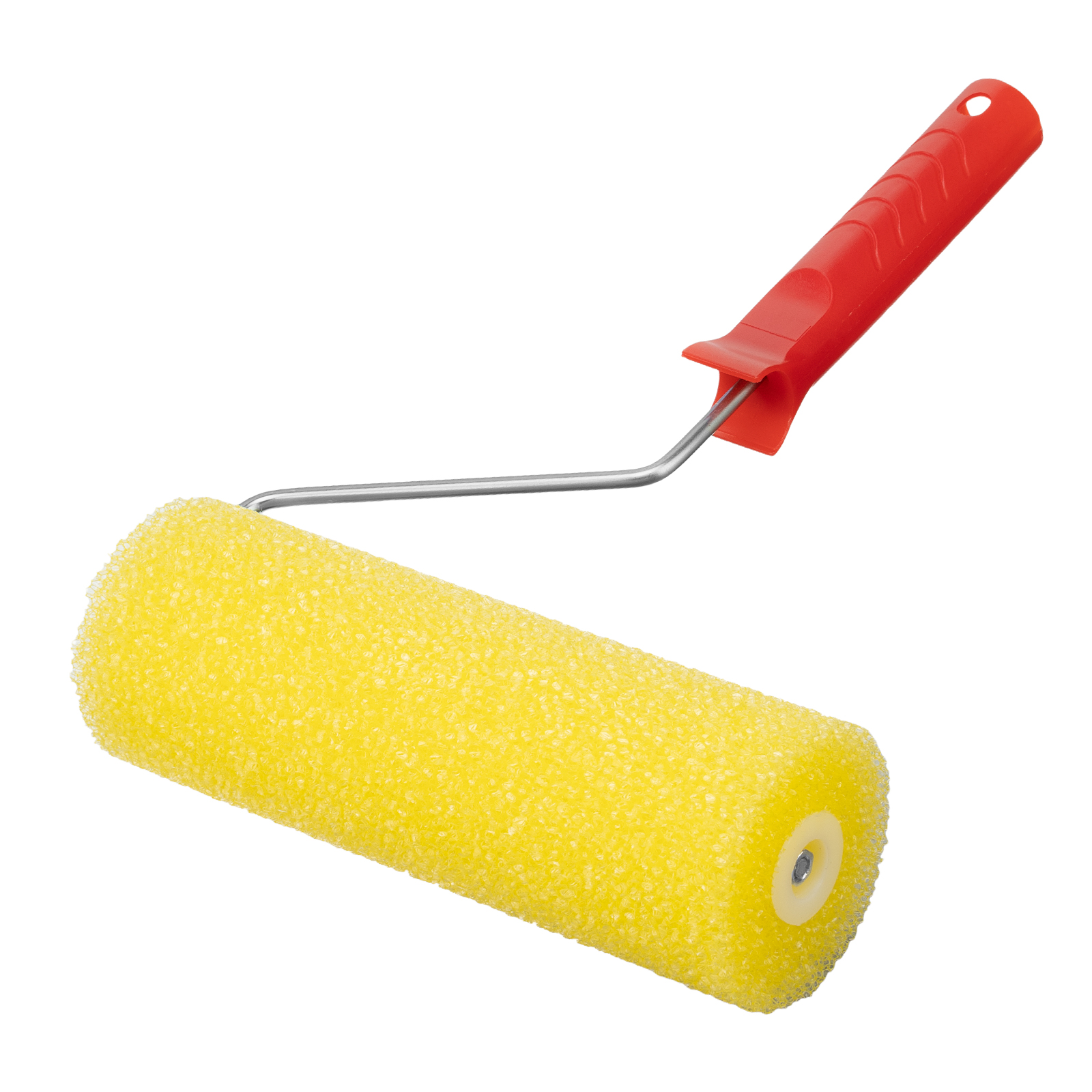 Валик 'СТРУКТУРНЫЙ' поролоновый с ручкой, 'гладкий', 230 мм, D - 80 мм, D ручки - 6 мм