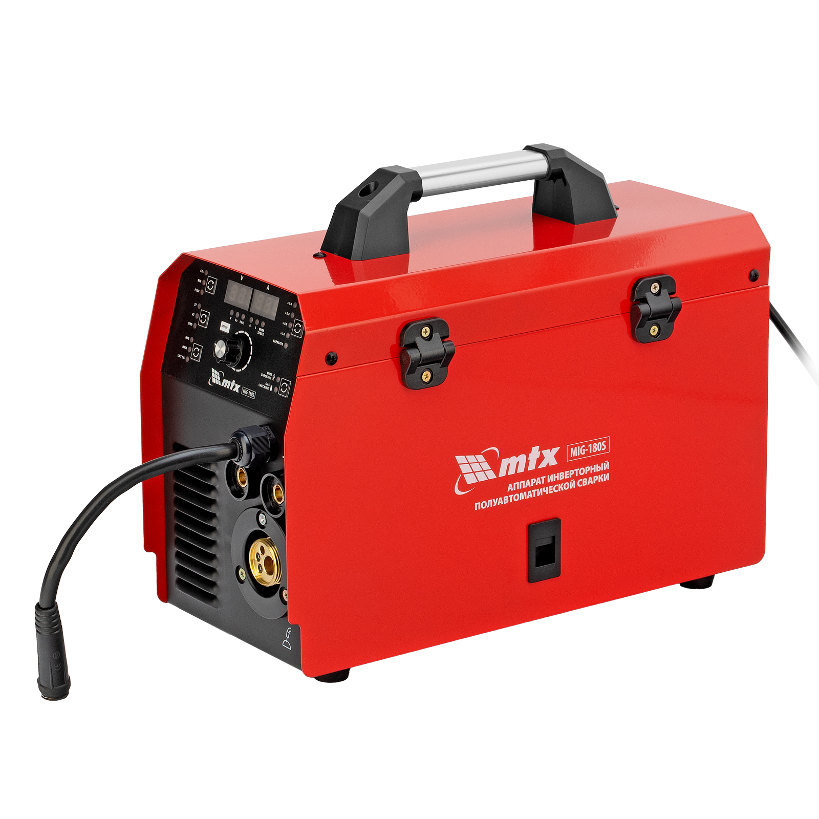 Аппарат инвертор. полуавтомат. cварки MIG-180S, 180A, ПВ 60%, катушка 5 кг