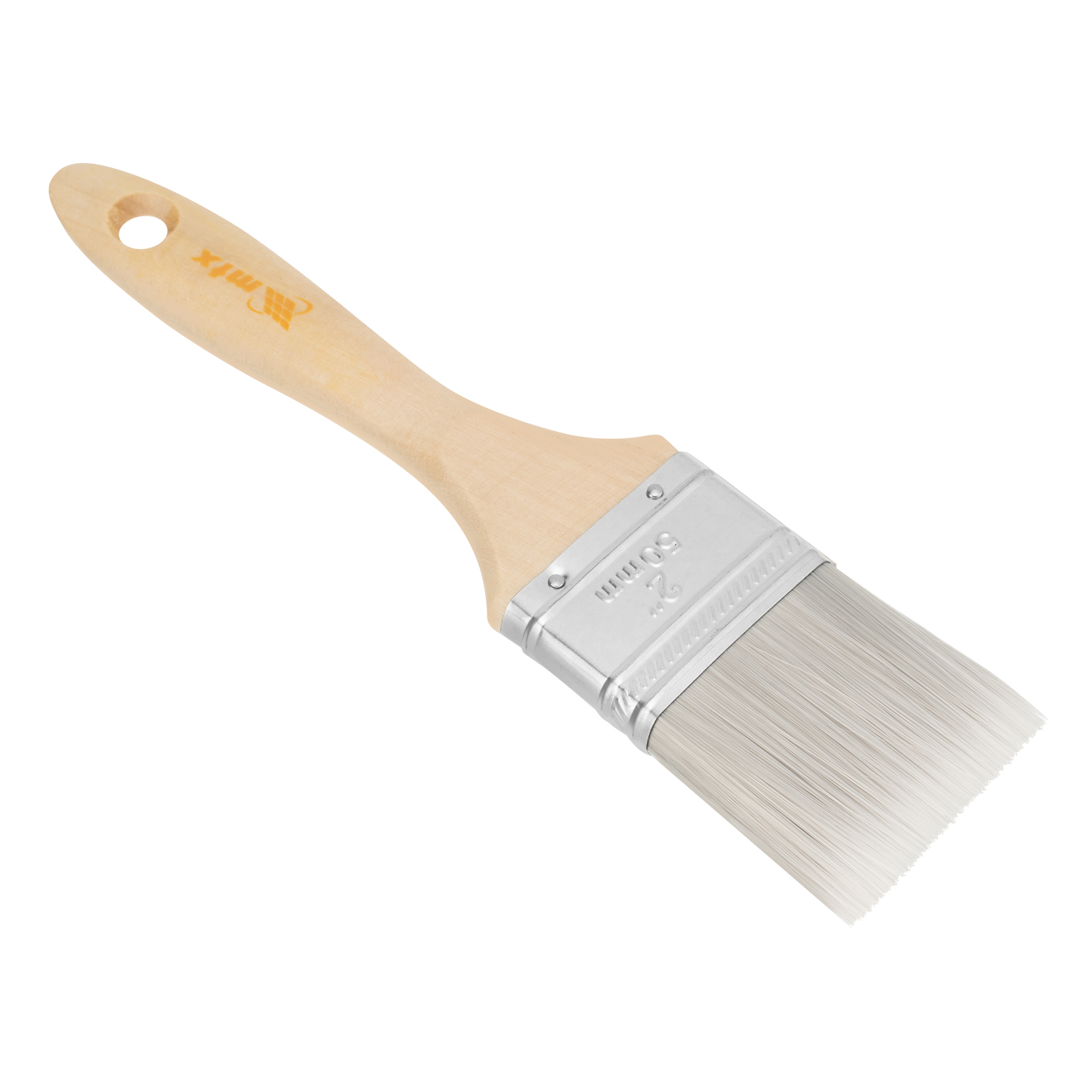 Кисть плоская для лаков 'Евро' 2', искусственная щетина, деревянная ручка