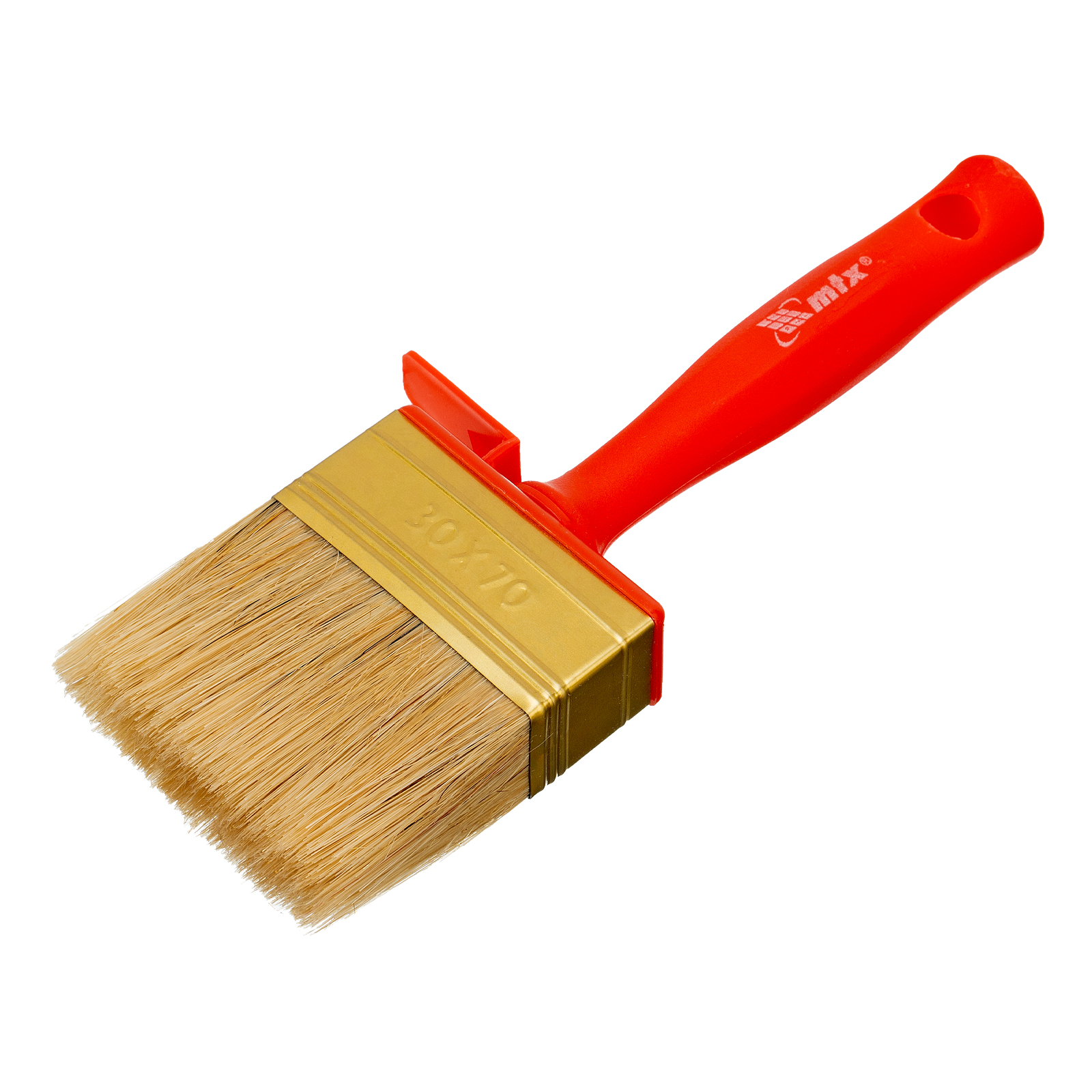 Кисть-ракля, 30 х 70 мм, натур. щетина, пластмас. корпус, пластмас. ручка