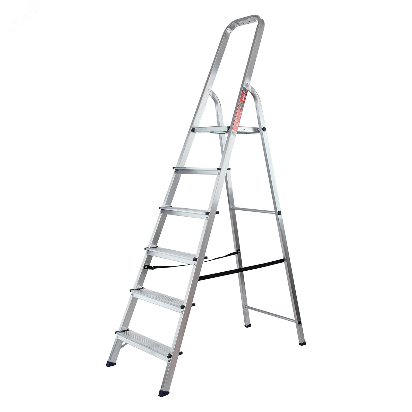Изображение товара Стремянка, 6 ступени, алюминиевая, Россия (шт)