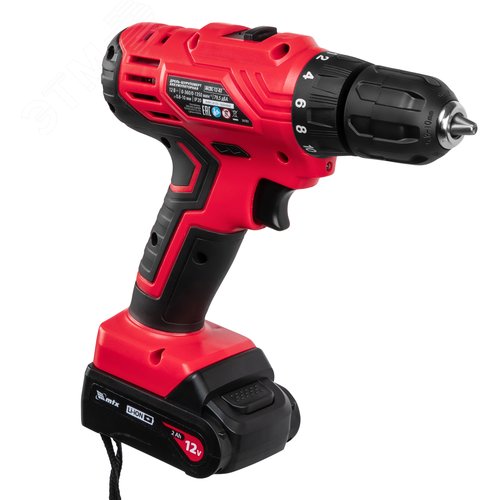 Дрель-шуруповерт аккумуляторная MCDL-12-02, Li-Ion, 12 В, 2 акк. - фото 2