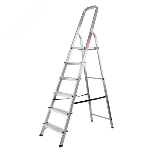 Изображение товара Стремянка, 6 ступени, алюминиевая, Россия (шт)
