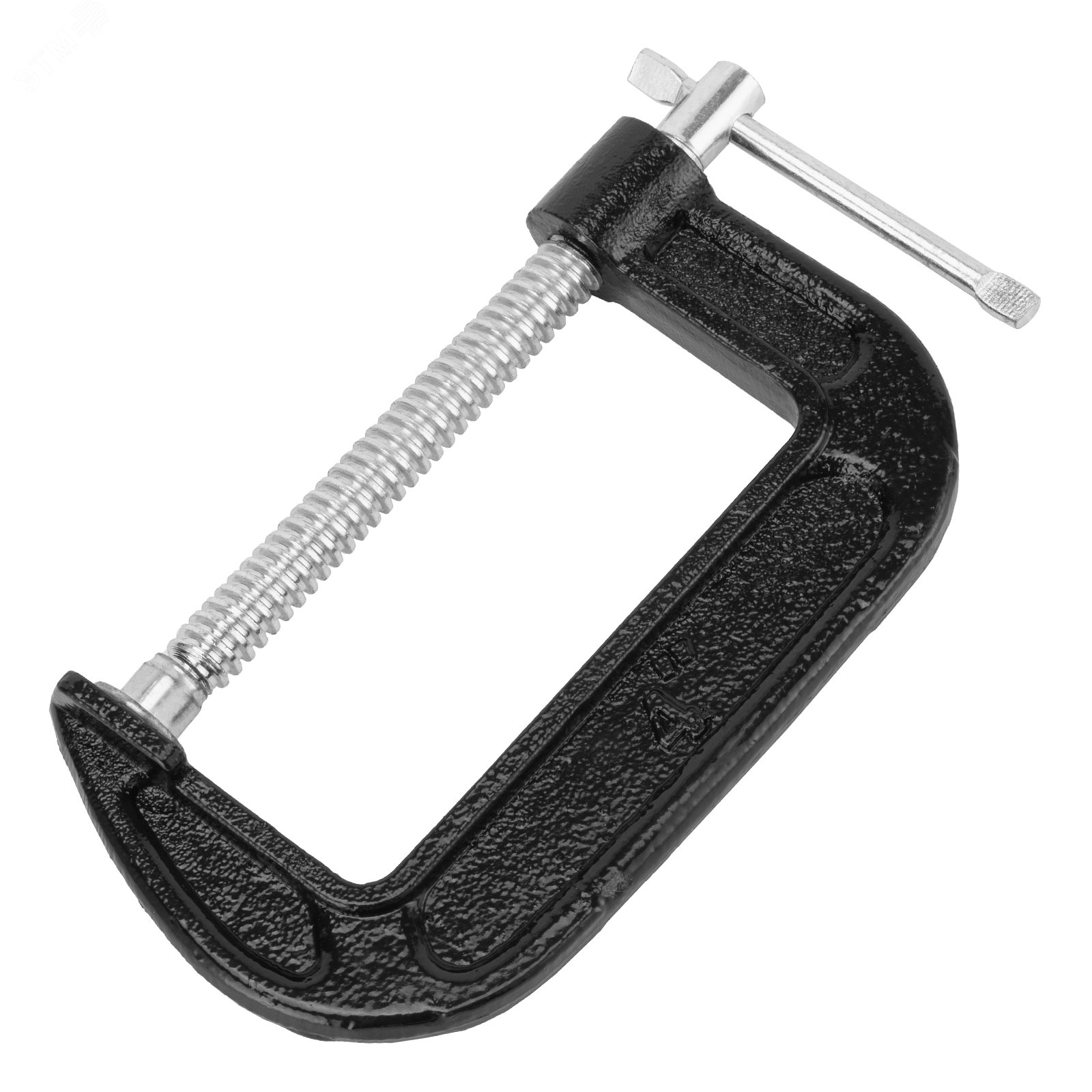 Изображение товара G-образная струбцина Sparta 206565 ширина зажима 100 мм прочная сталь