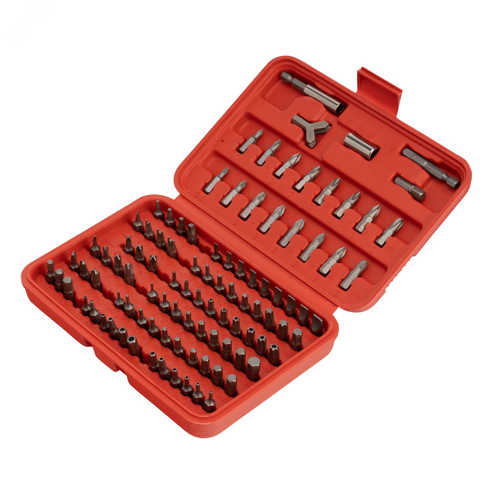 Изображение товара Набор бит Sparta 113975 из 100 предметов, CrV, пластиковый бокс