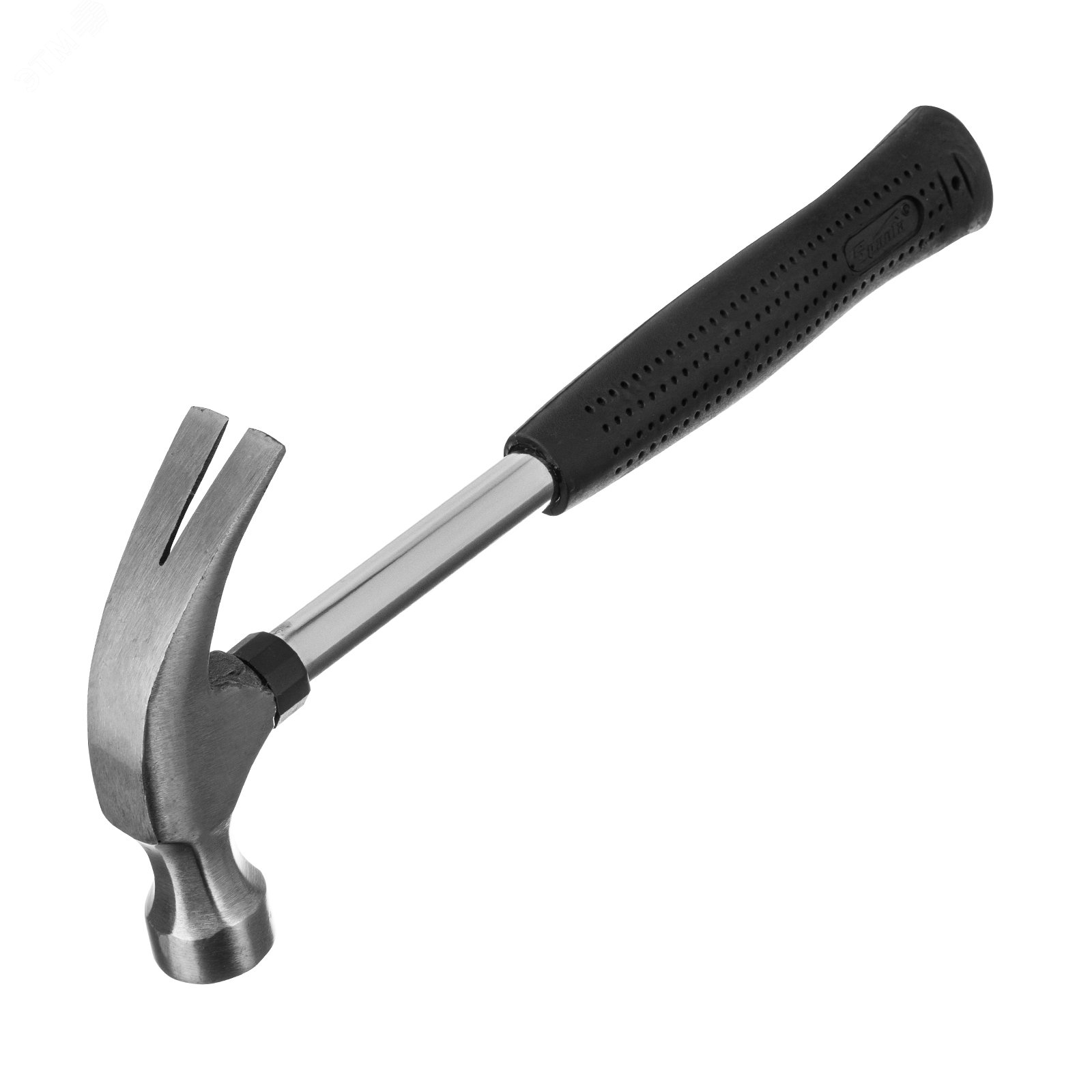 Изображение товара Молоток-гвоздодер Sparta 104405 450 г стальной с резиновой рукояткой