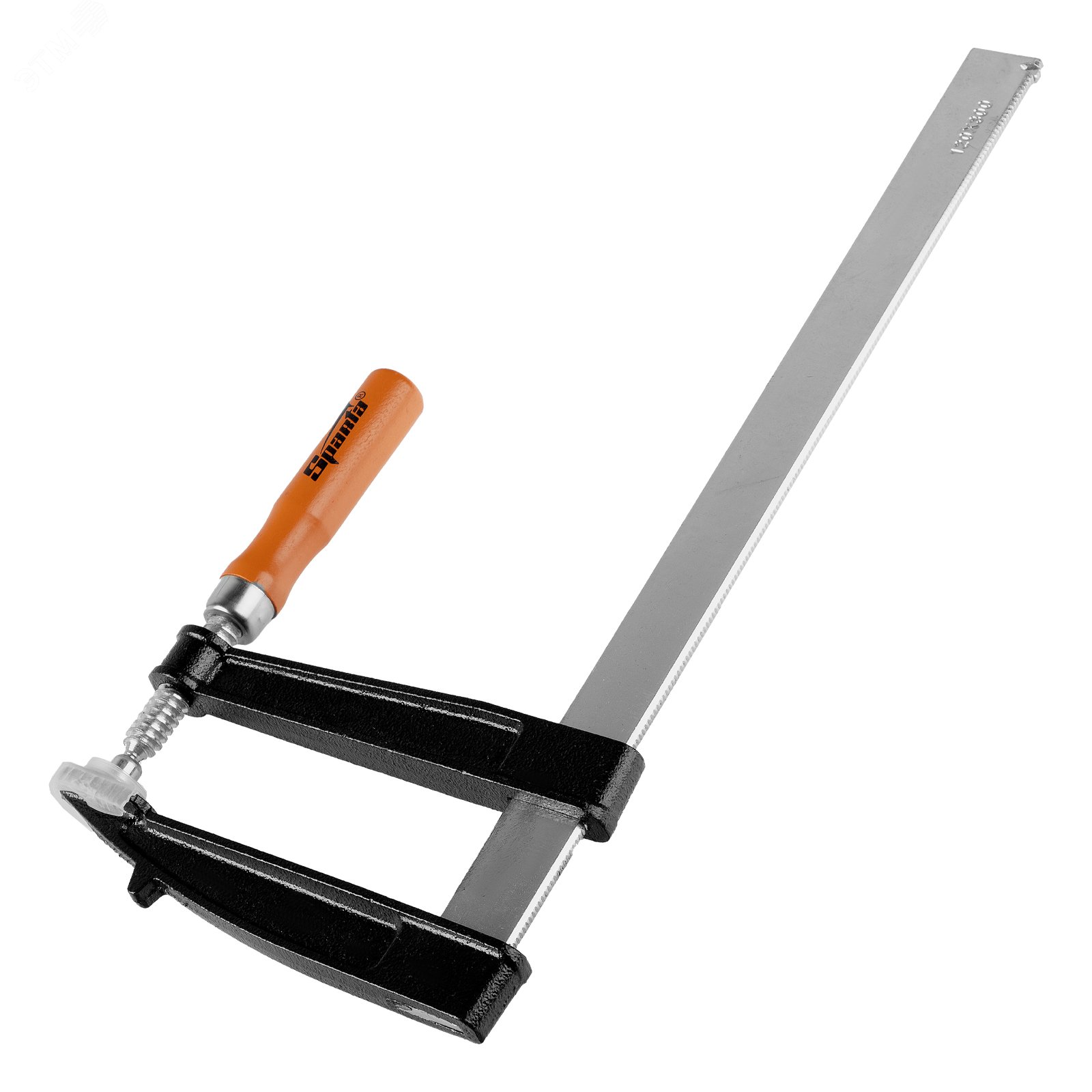 Изображение товара F-образная струбцина Sparta 204385 365 мм, зажима 300х120 мм для дерева и металла