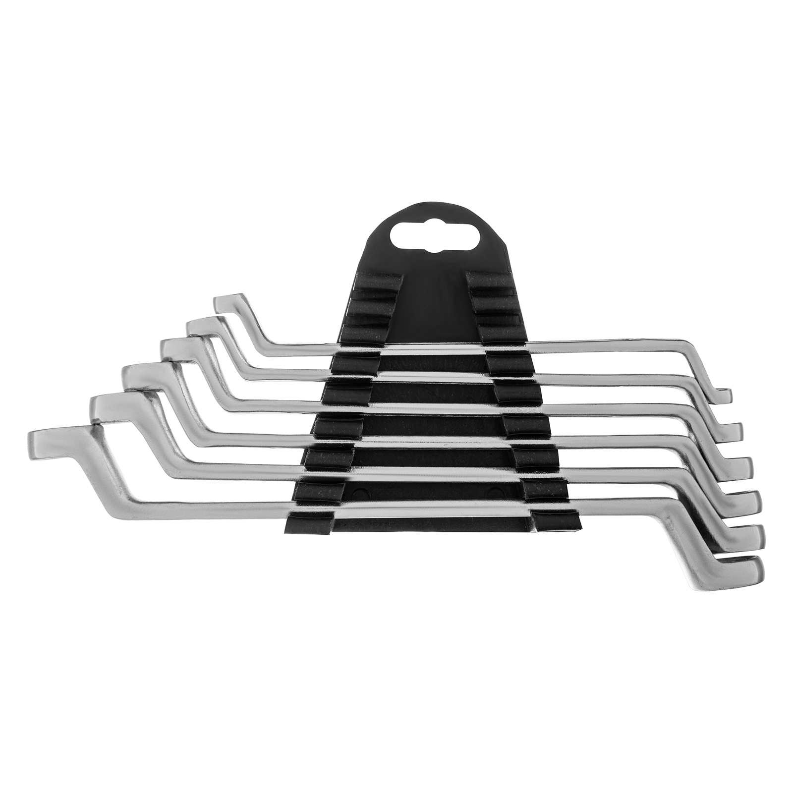 Набор ключей накидных, 6–17 мм, 6 шт., хромированные