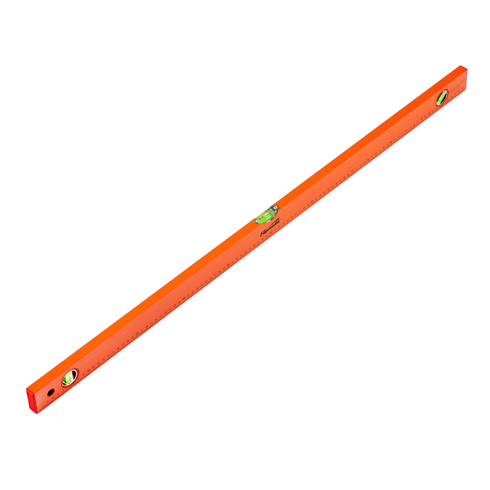 Уровень алюминиевый, 1000 мм, 3 глазка, желтый, линейка