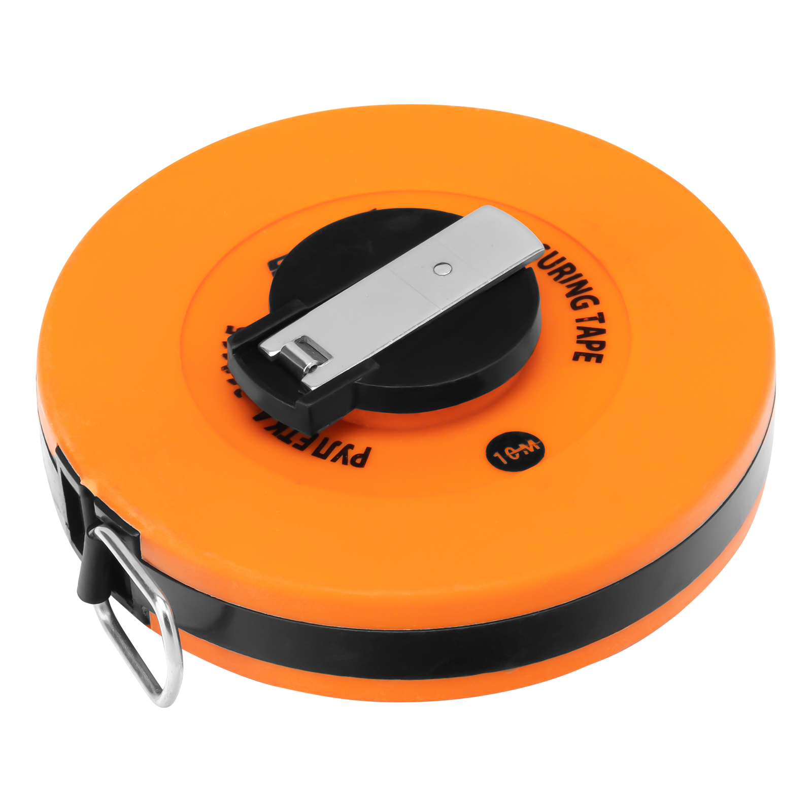 Рулетка геодезическая, 10 м х 12,5 мм, лента ПВХ, закрытый круглый корпус