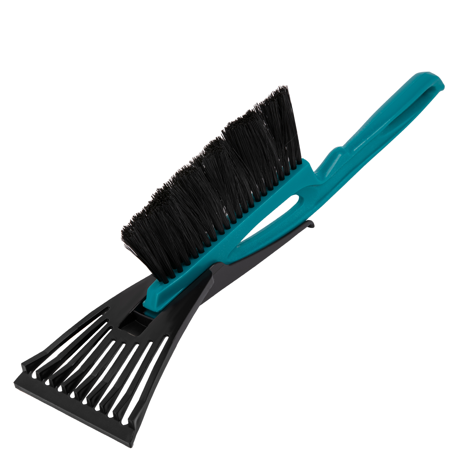 Щетка сметка для снега со скребком 400 мм, бирюзовая, Россия