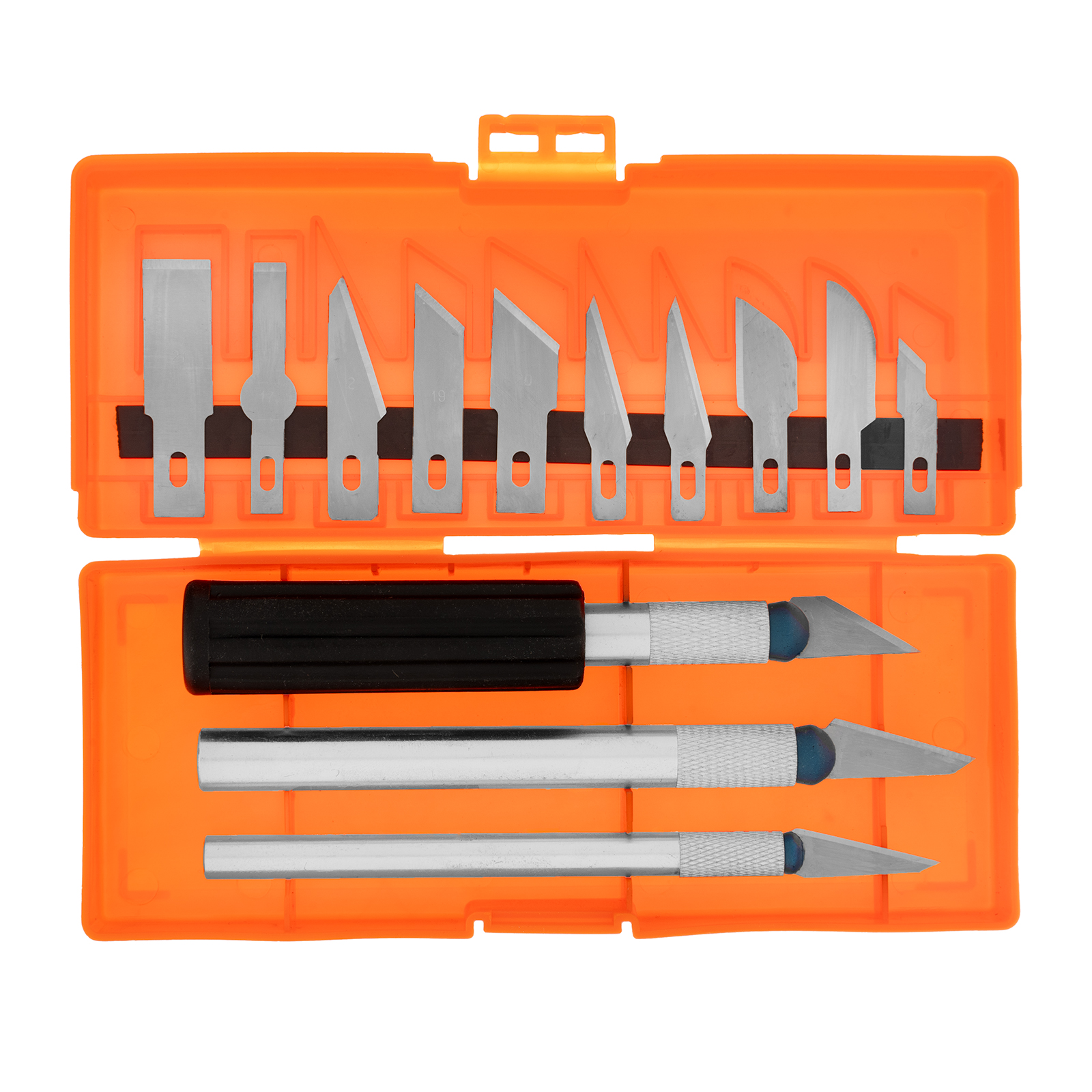 Набор резцов по дереву, пластмассовые рукоятки, 13 шт.