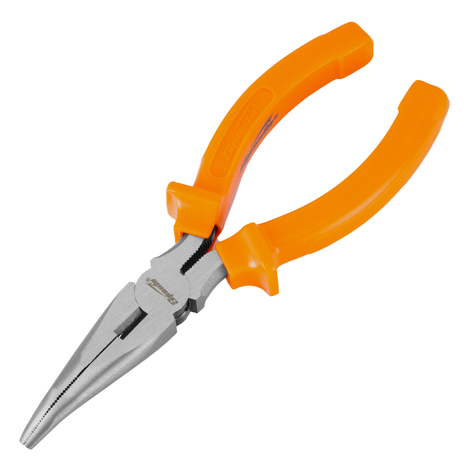 Длинногубцы изогнутые Classic, 160 мм, шлифованные, пластмассовые рукоятки