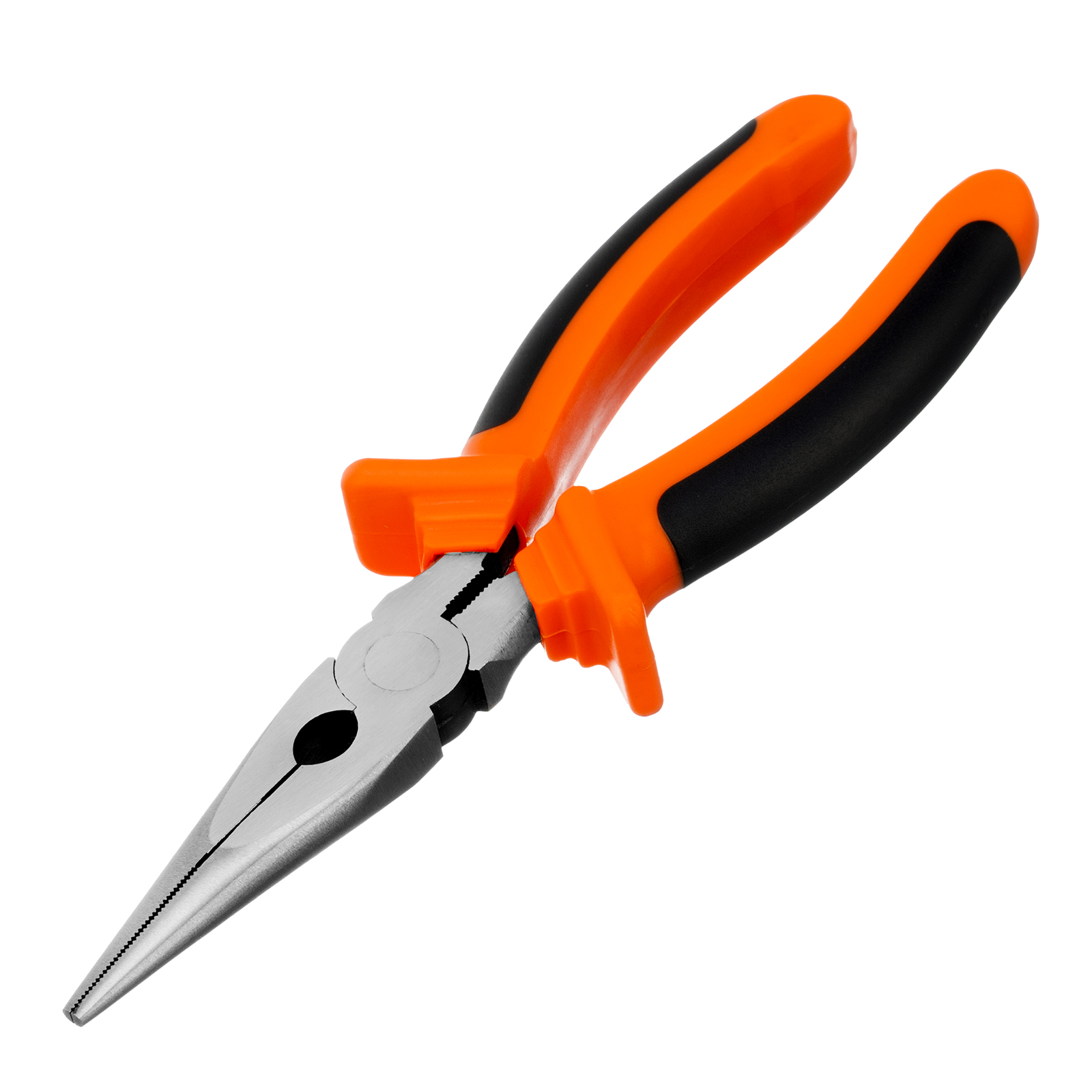 Длинногубцы, Comfort, 200 мм, прямые шлифованные, двухкомпонентные рукоятки