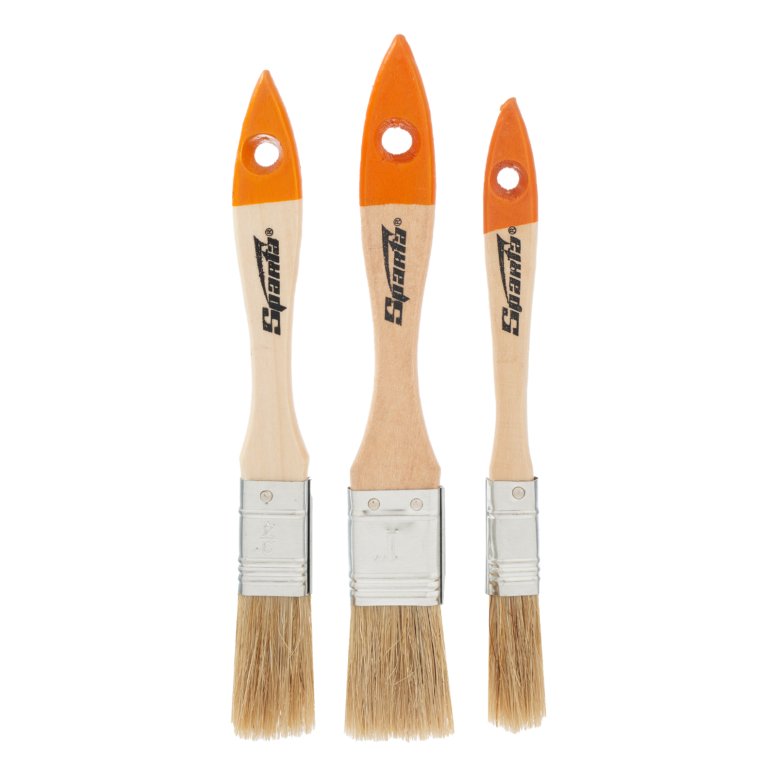 Набор кистей, 3 шт.(плоские 1/2', 3/4', 1')