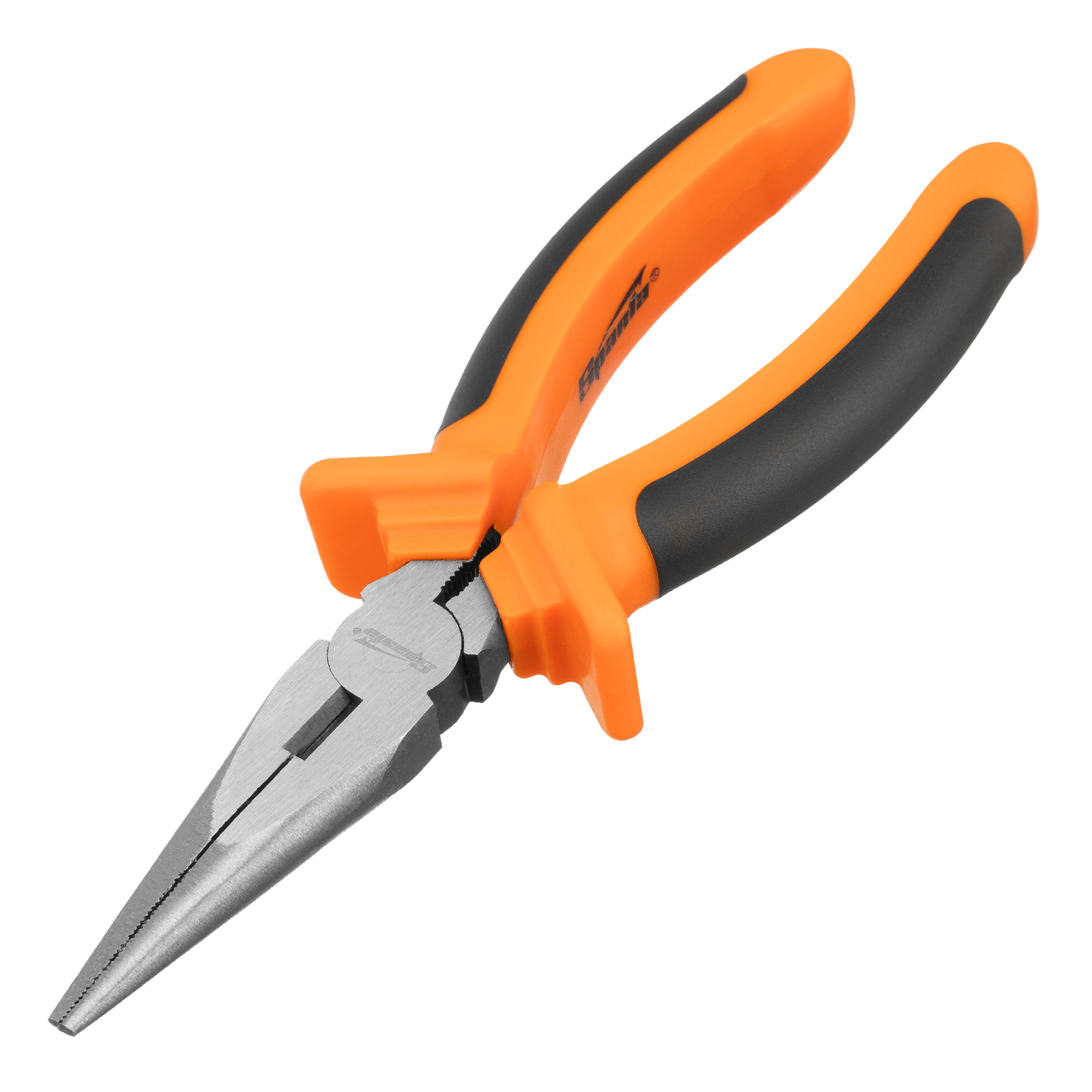 Длинногубцы, Comfort, 180 мм, прямые шлифованные, двухкомпонентные рукоятки