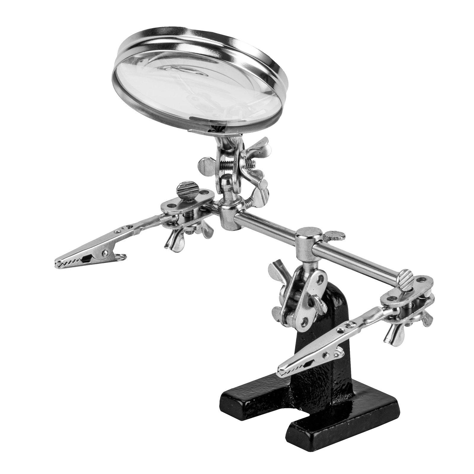 Зажим для пайки 'Третья рука' с лупой