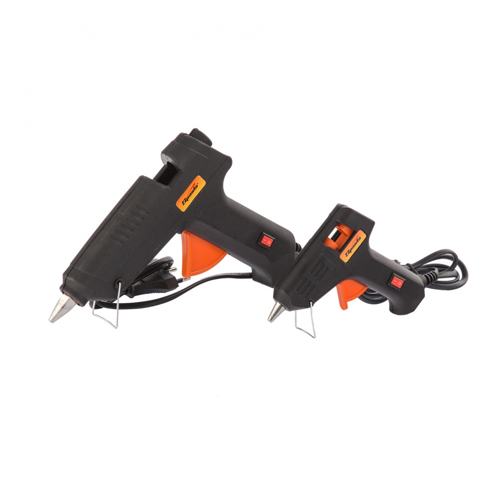 Набор клеевых пистолетов в кейсе, 7/11 мм, 20/100 Вт, 3/8 г./мин., выключатель