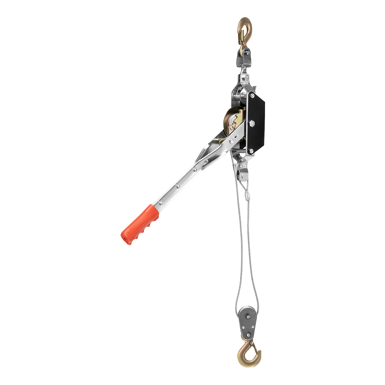 Лебедка рычажная, тяга - 1,5 т, подъем - 0,6 т, одинарное храповое колесо